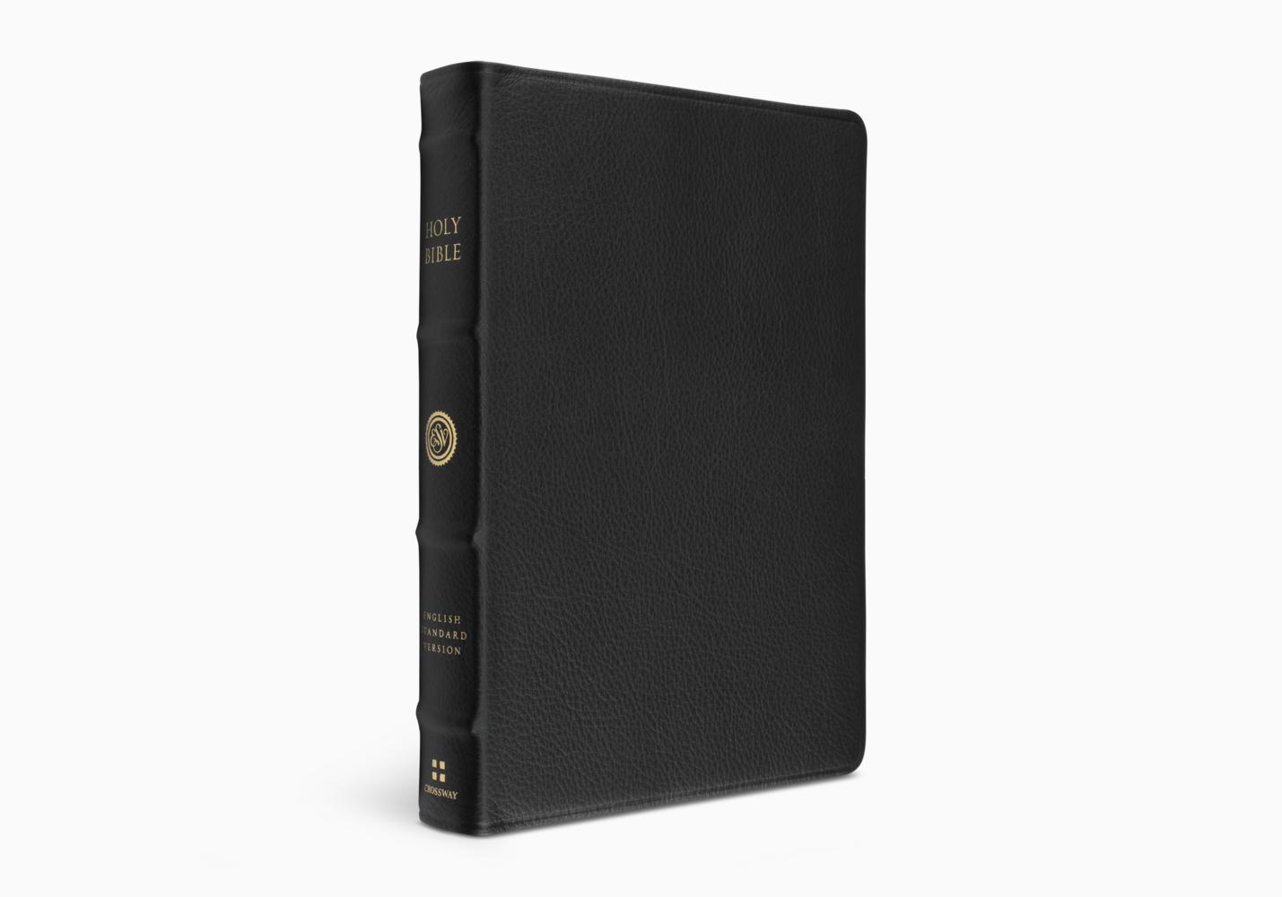 ESV Verse-by-Verse Reference Bible - Top Grain Leather, Black