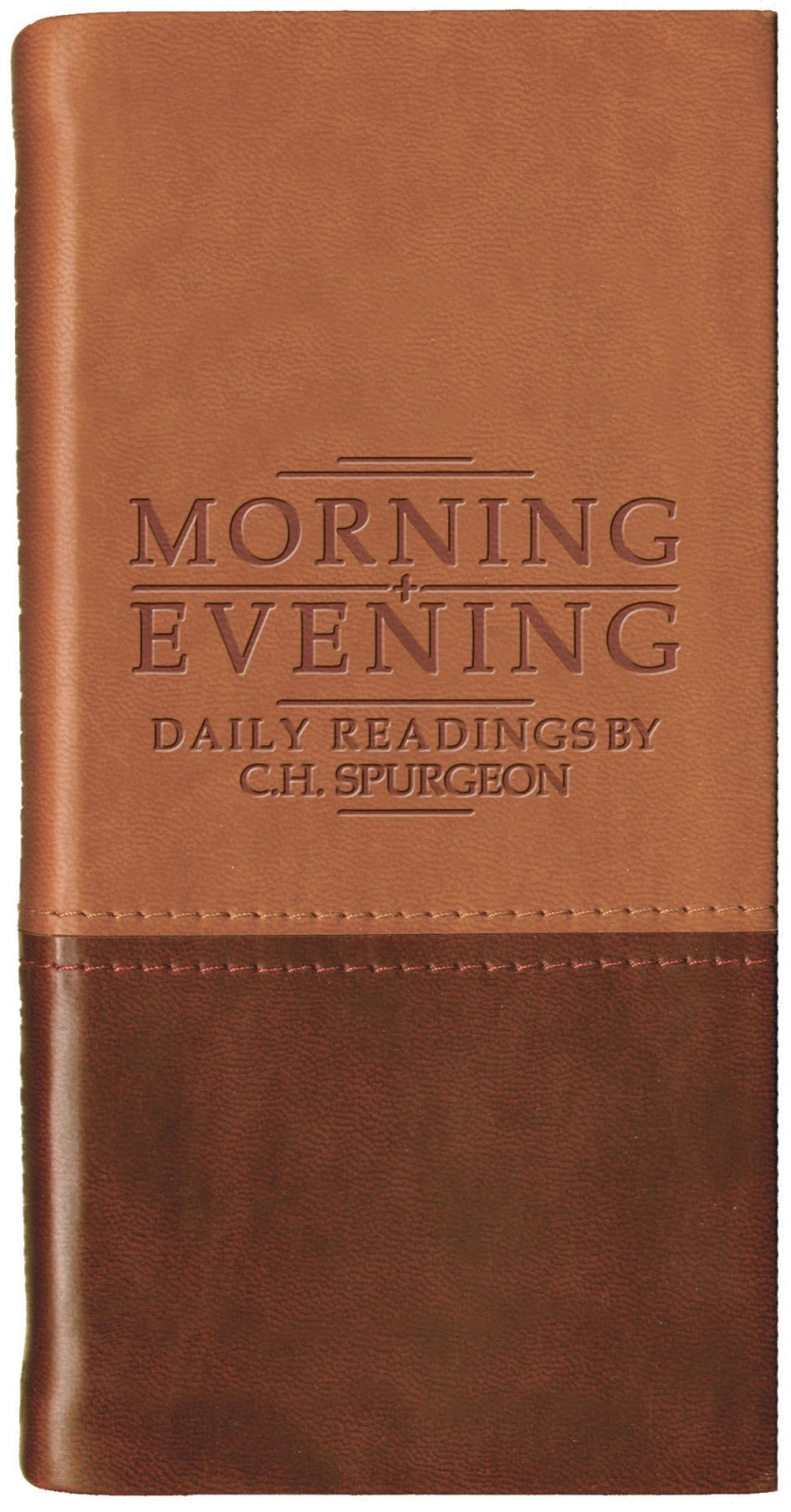 Morning And Evening - Matt Tan/Burgundy (Spurgeon)