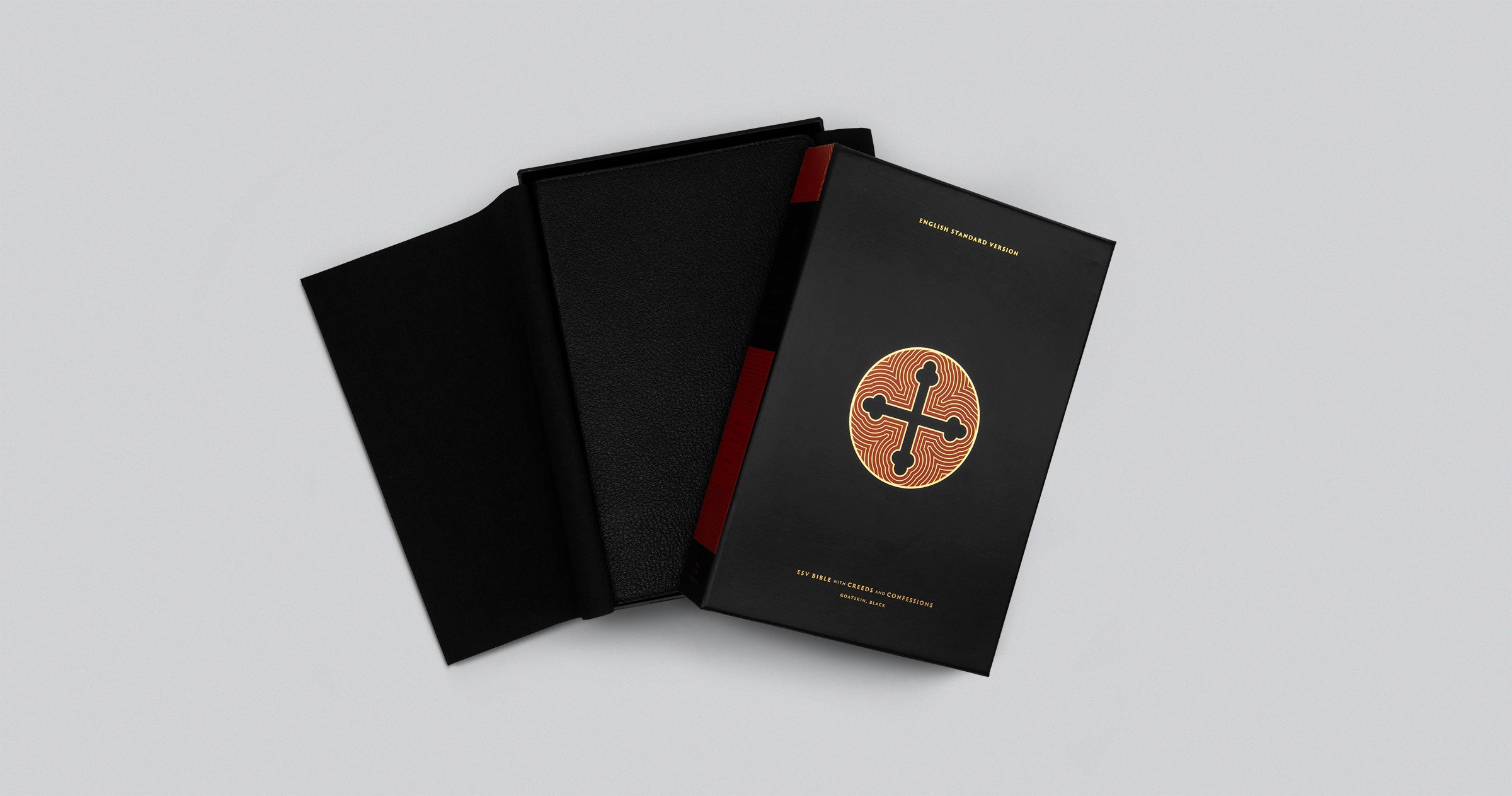 Creeds ESV Bible with Creeds and Confessions Goatskin, Black