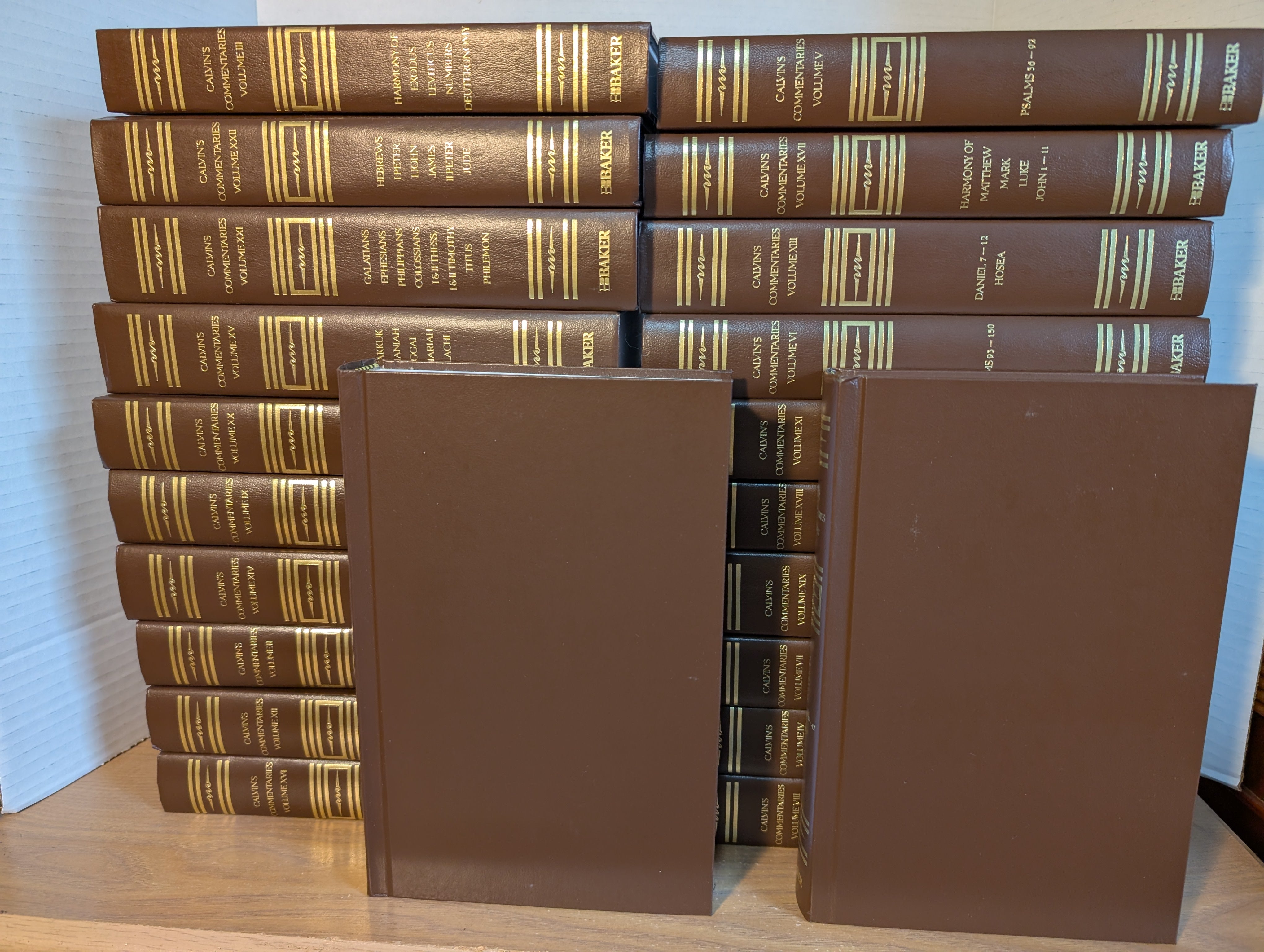 USED -  Calvin's Commentaries - 22 Vols  -  USED