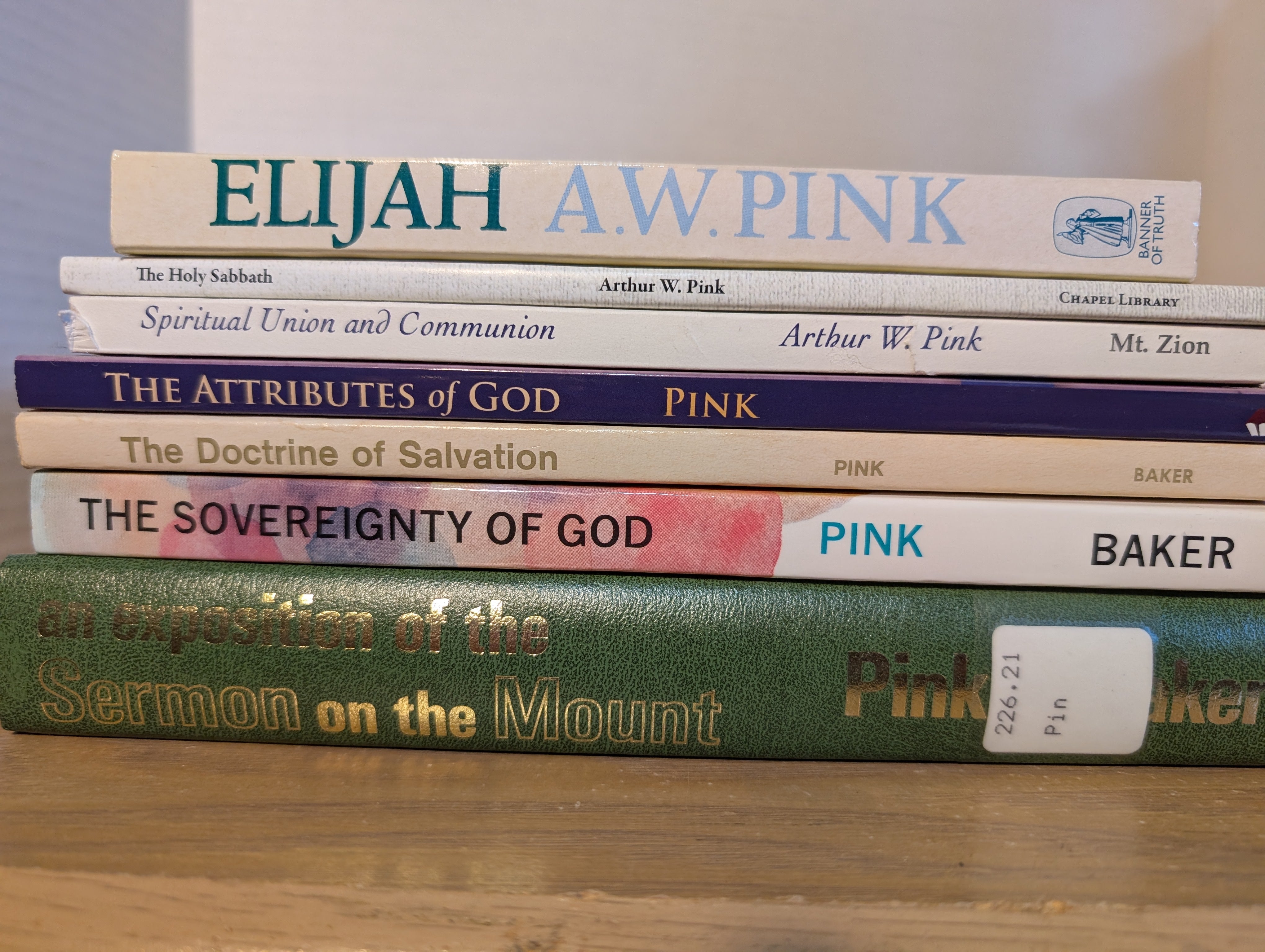 USED - Arthur W. Pink 7 Book Bundle -  USED