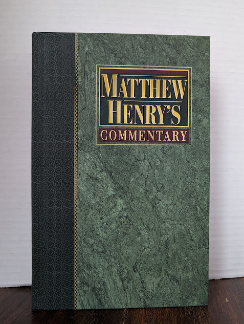 USED - Matthew Henry Commentary Job - Song of Solomon (Matthew Henry) - USED