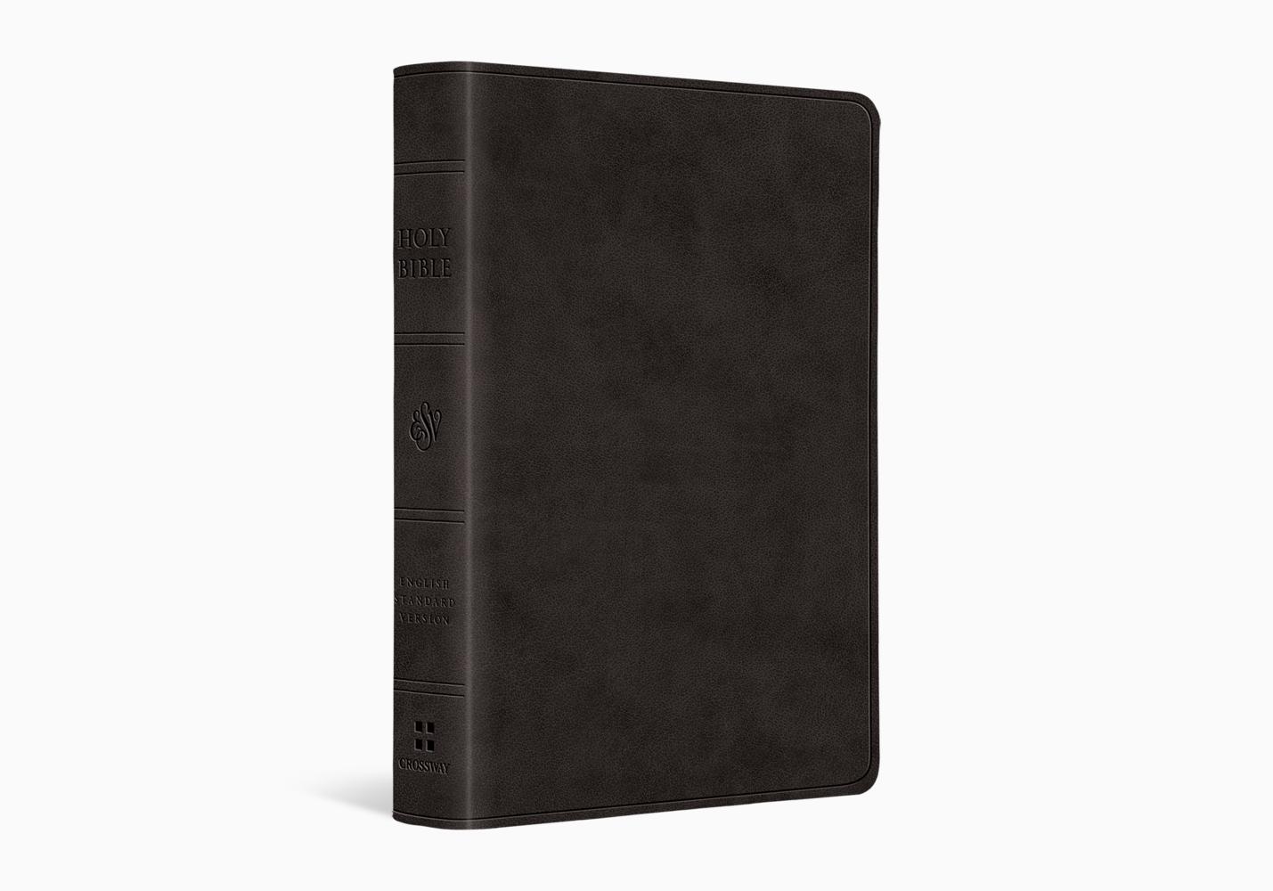 ESV Value Large Print Compact Bible - TruTone Black