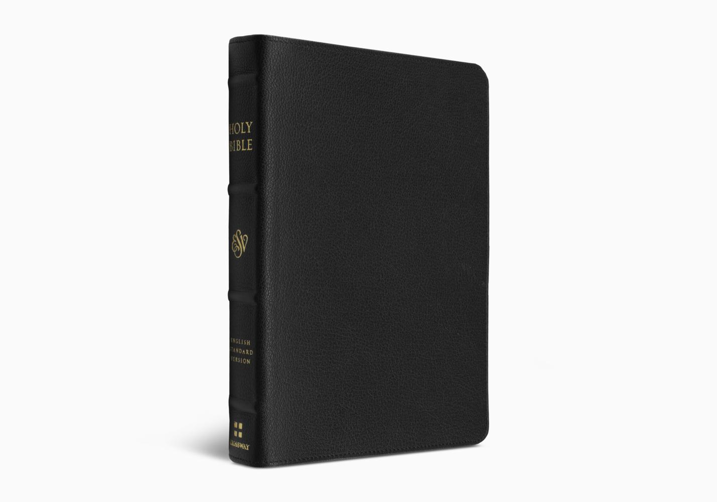 ESV Heirloom Bible, Alpha Edition - Goatskin Black